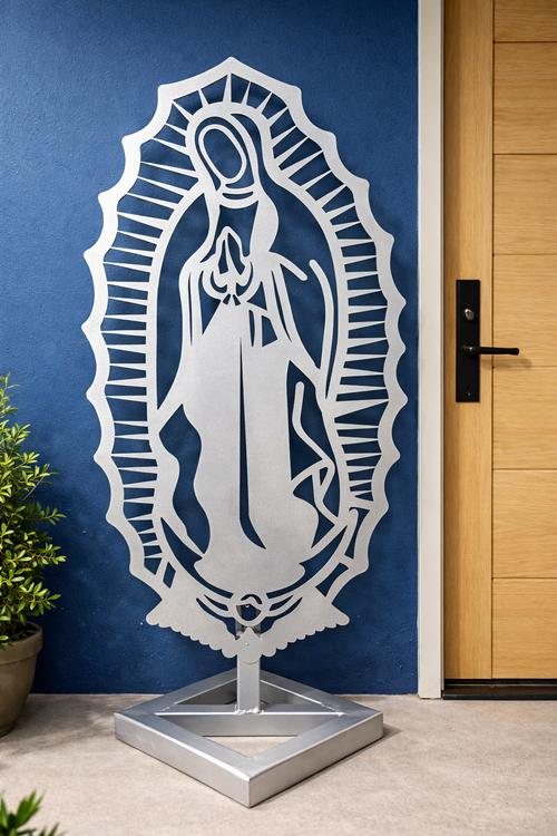 Silueta virgen 100x50 con Pedestal