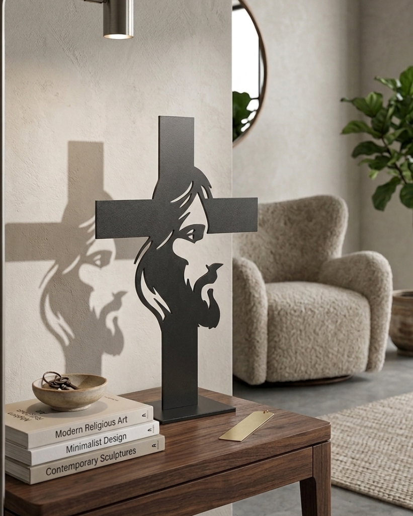 Cruz silueta de Cristo