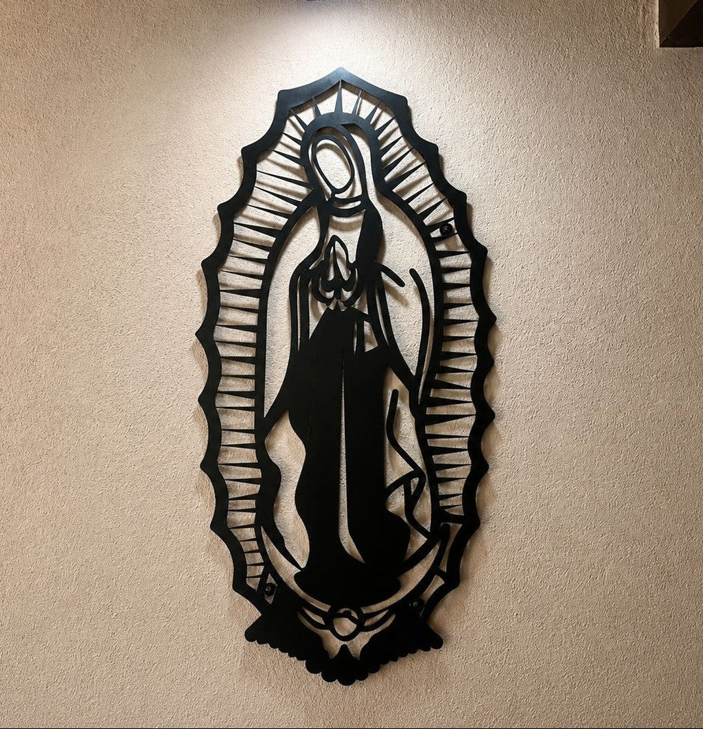 Virgen silueta Acero 100x50cm