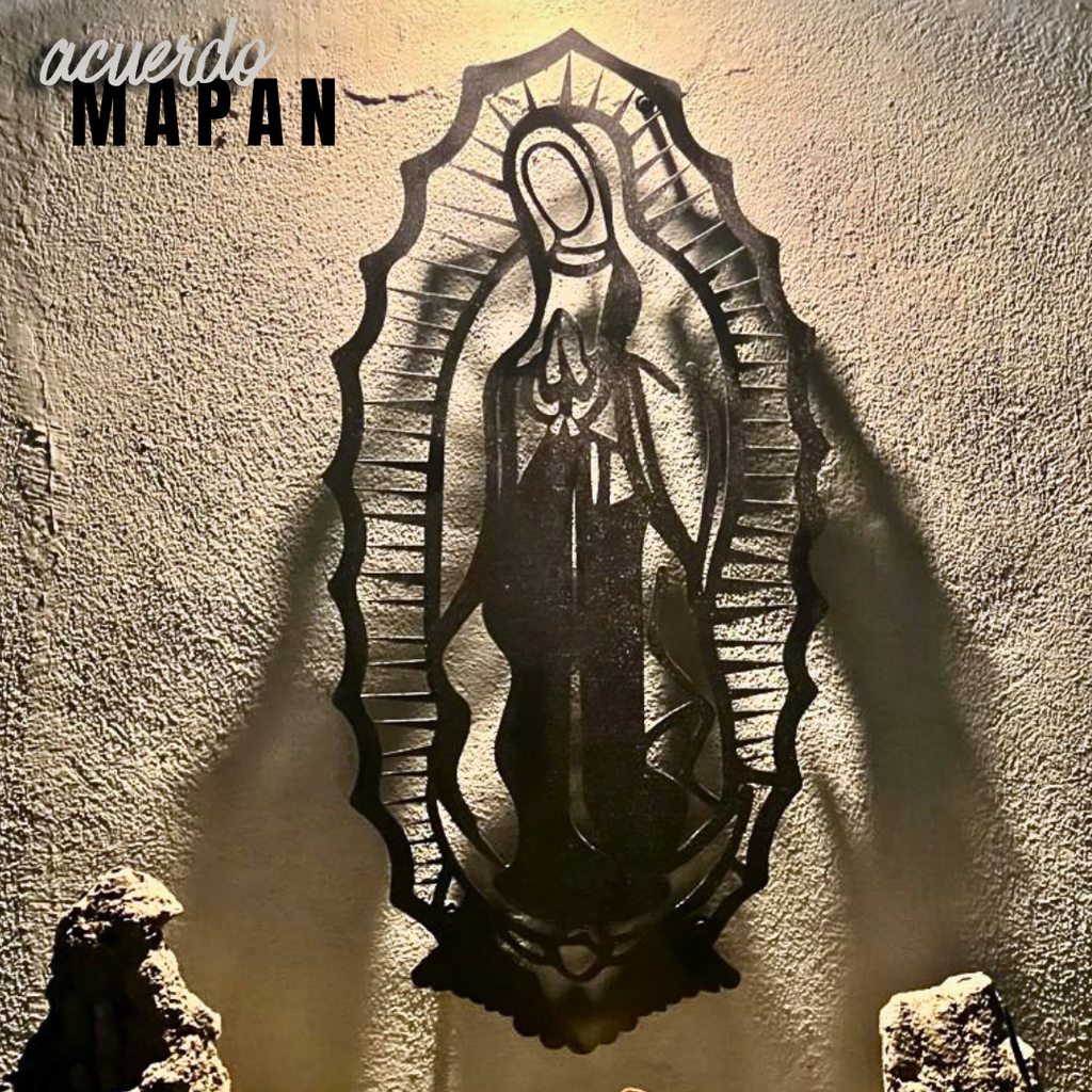 Virgen silueta Acero 70x35