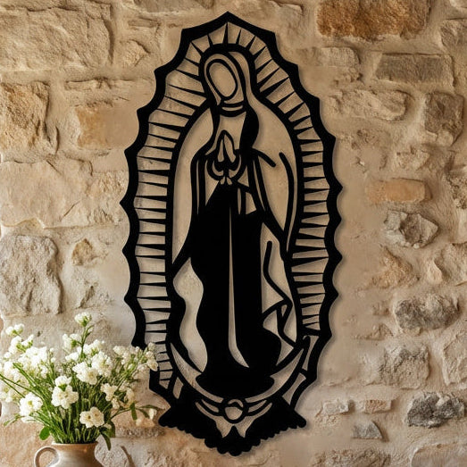 Virgen silueta Acero
