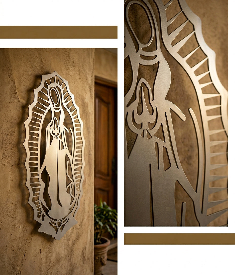 Virgen silueta Acero