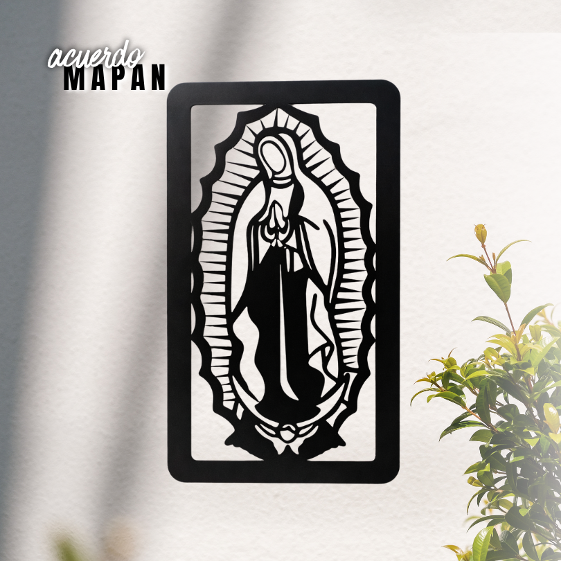 Virgen de Guadalupe con Marco 50*83cm