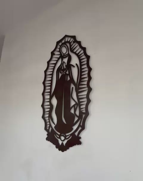 Virgen silueta Acero 100x50cm