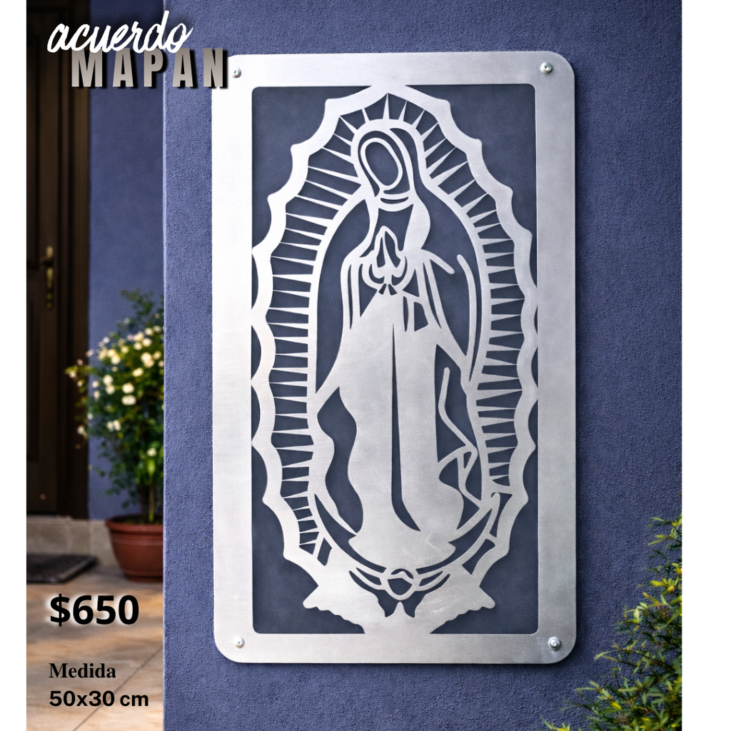 Virgen de Guadalupe con Marco 30*50cm