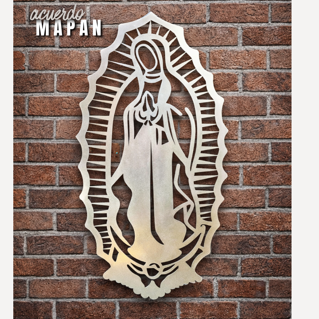 Virgen silueta Acero 70x35